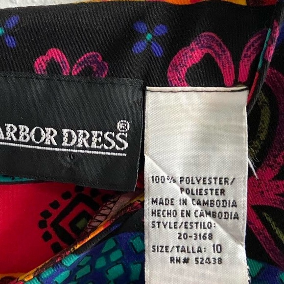 Sag Harbor Vintage Multicolor Patterned Dress - Picture 7 of 8